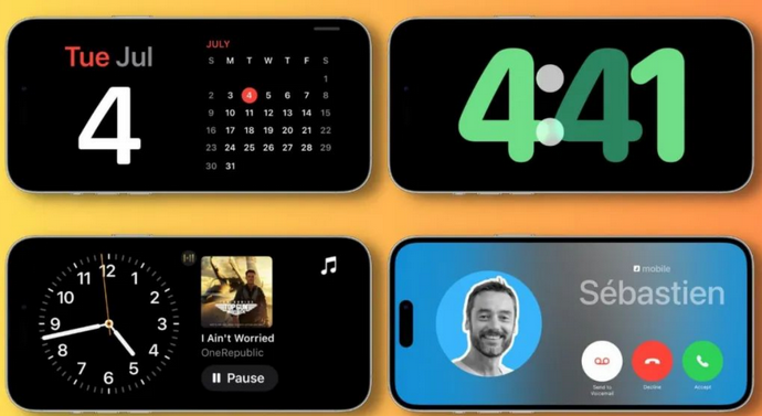 澄迈苹果手机维修分享iOS17横屏充电待机显示有什么好处 
