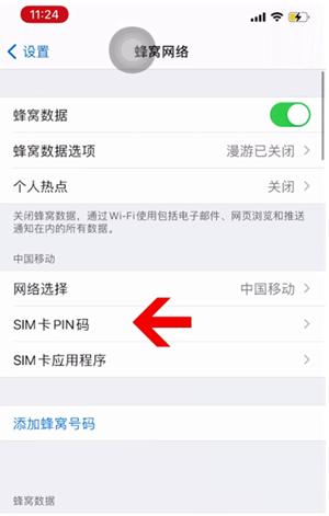 澄迈苹果14维修网分享如何给iPhone14的SIM卡设置密码 