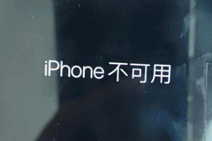 澄迈苹果服务网点分享锁屏界面显示“iPhone 不可用”如何解决 