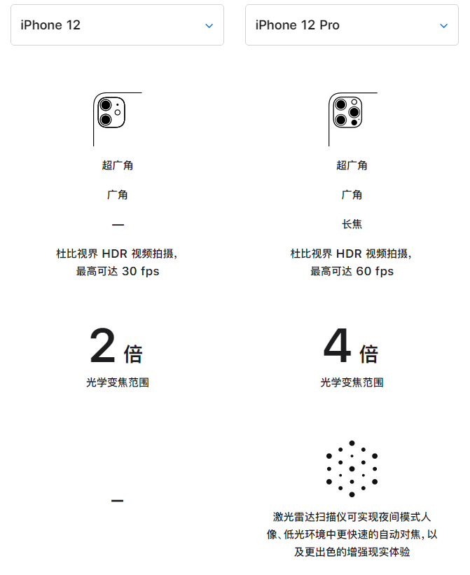 澄迈苹果手机维修分享苹果 iPhone 12 与 iPhone 12 Pro 选哪款 